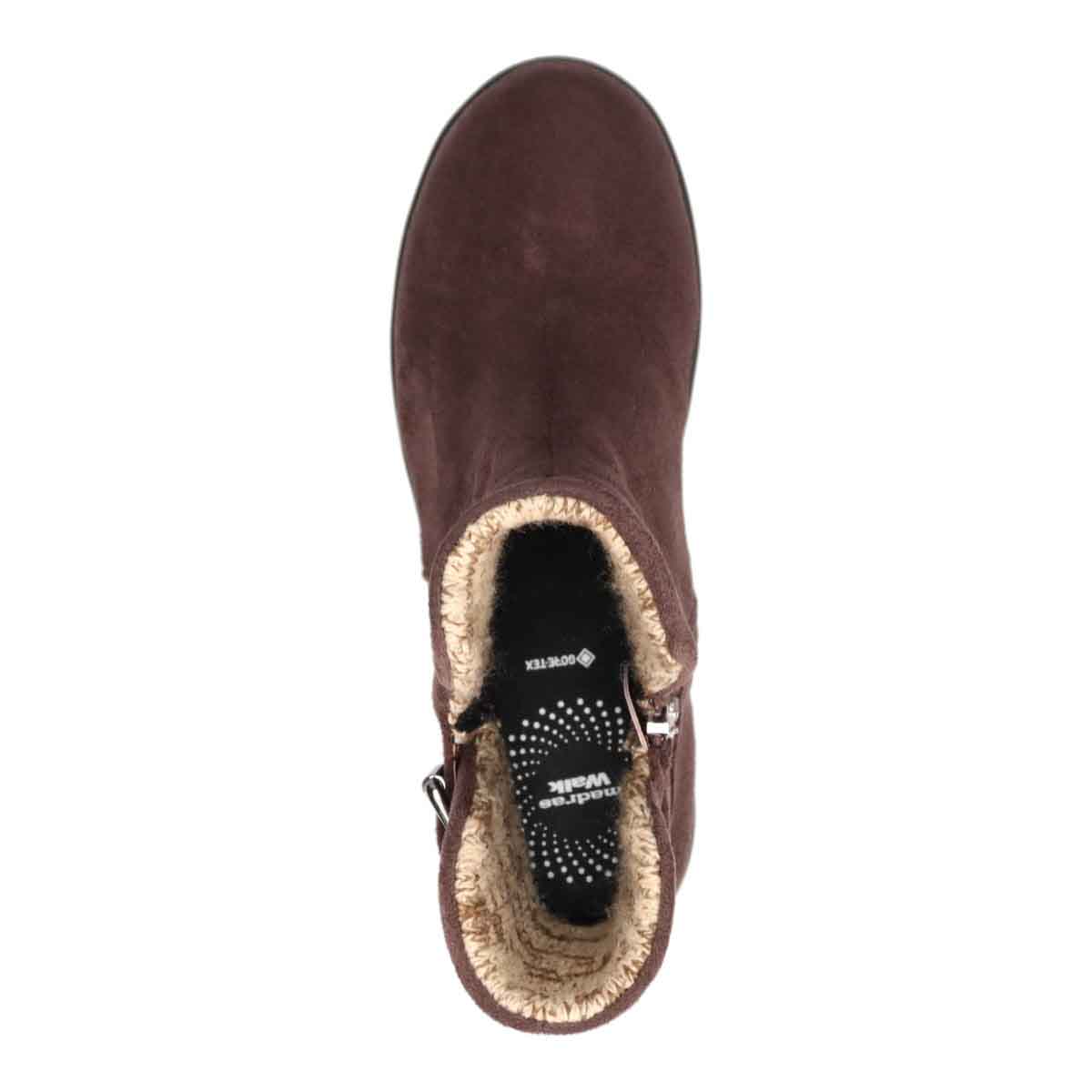 【GORE-TEX】マドラスウォーク madras Walk カジュアル裏地ニットショートブーツ MWL2227 D-BROWN 23.0