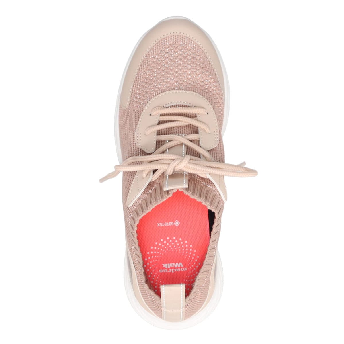マドラスウォーク madras Walk 【GORE-TEX】GORE-TEXなので雨の日も大丈夫 フライニットスニーカー  MWL3000 BEIGE 23.0
