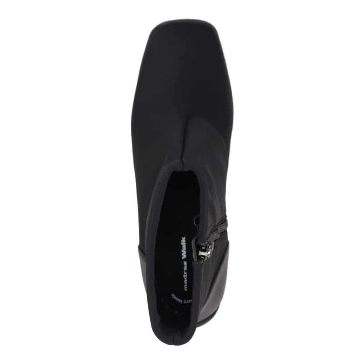 【GORE-TEX×防滑】madras Walk「Recovery Shiatsu Insole」搭載　指圧効果により血行をよくする。スクエアトゥブーツ MWL4072R BLACK 23.0