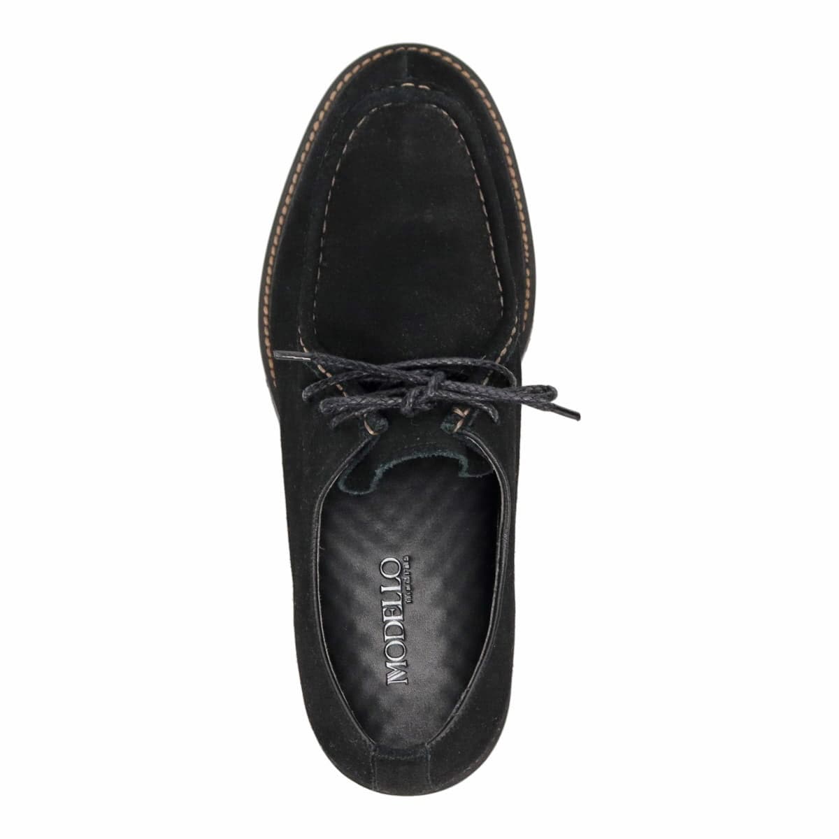 【eVent】Ｕチップモカ・カジュアルシューズ　SPDM3125 BLACK-VELOURS 25.0