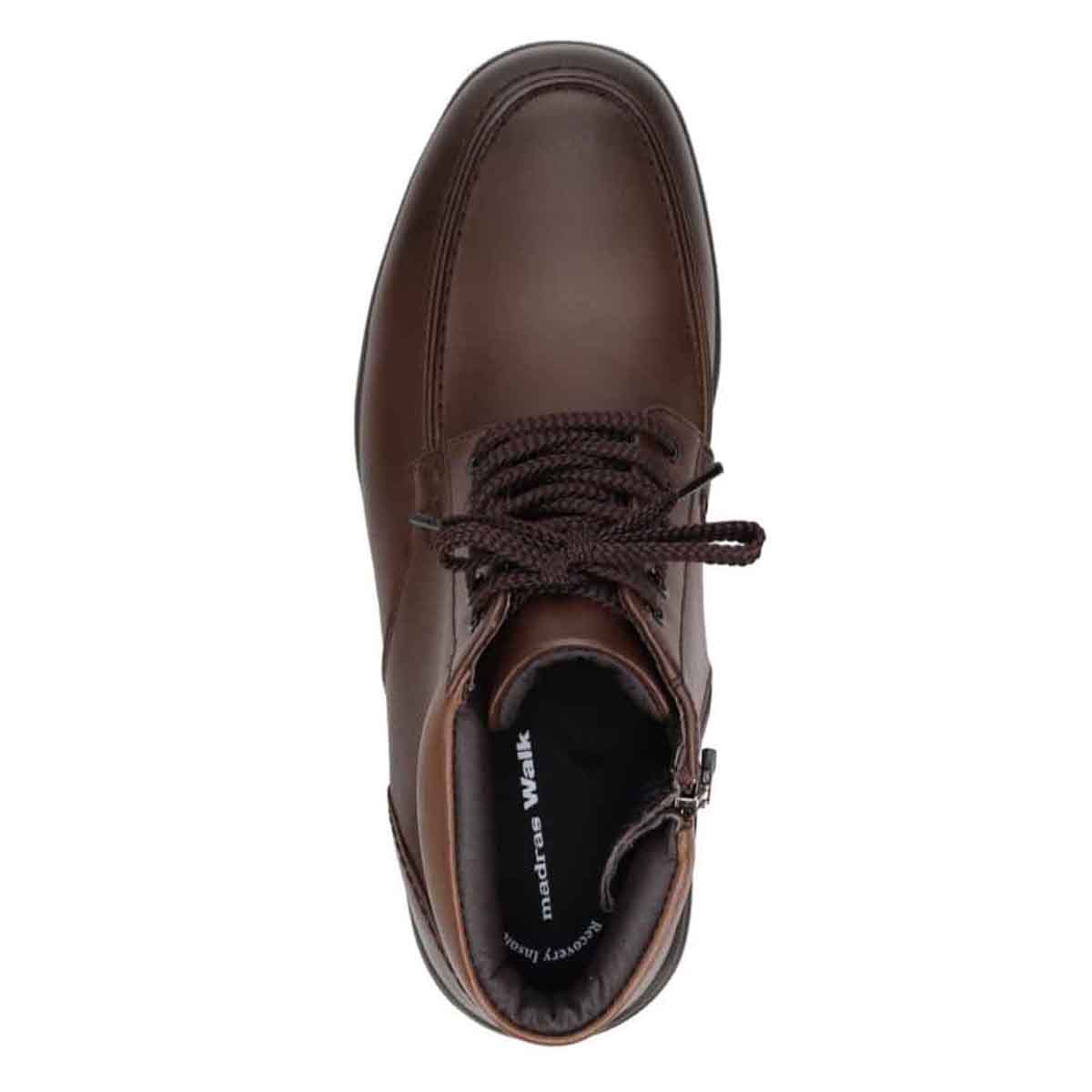 【GORE-TEX】マドラスウォーク madras Walk 「Recovery Shiatsu Insole」搭載で指圧効果により血行を115％促進。 【防水 防滑 4E 】ゴアテックスフットウェア 幅広カジュアルブーツ SPMW5478R BROWN 25.0