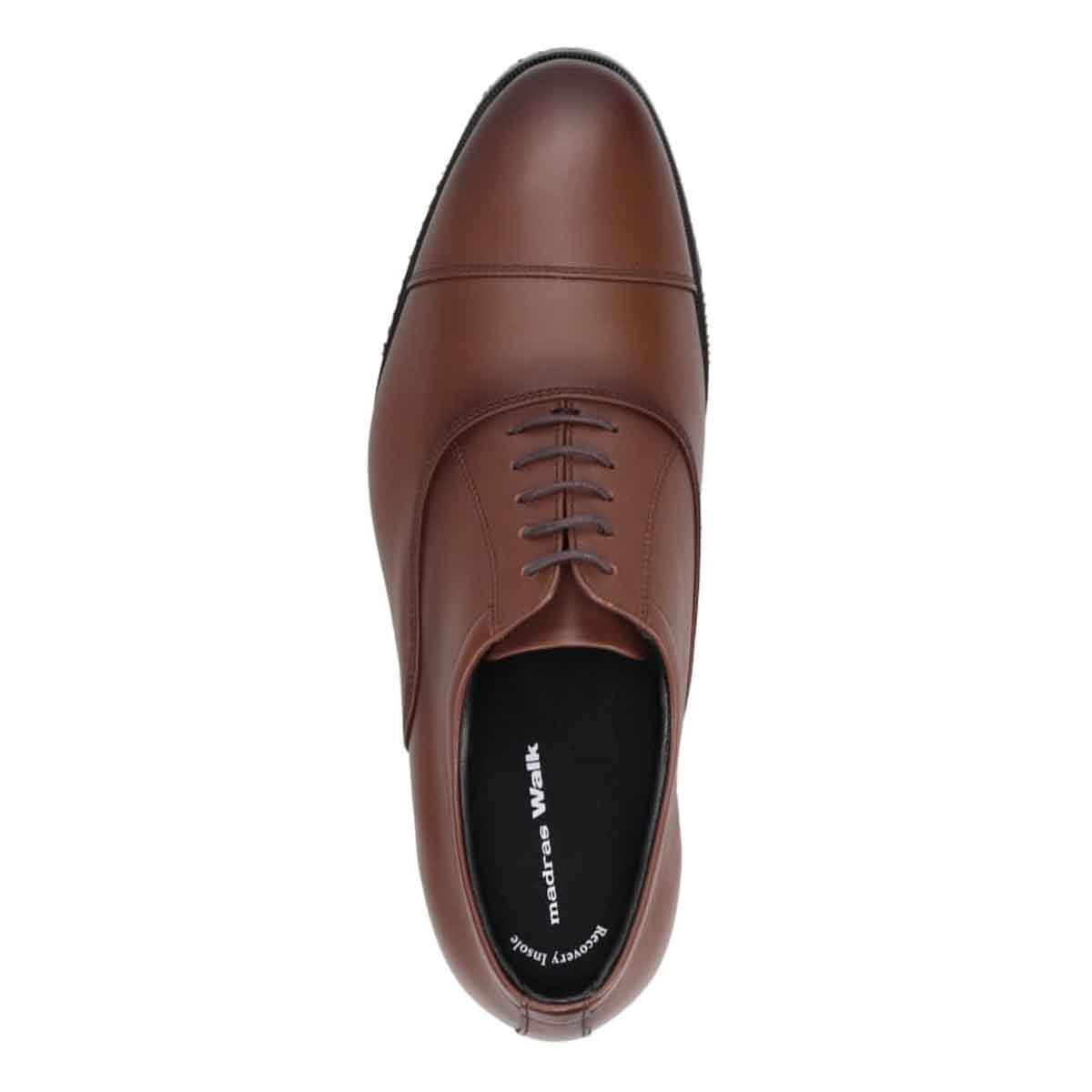 【GORE-TEX】マドラスウォーク madras Walk 「Recovery Shiatsu Insole」搭載で指圧効果により血行を115％促進。  ゴアテックス ストレートチップ ビジネスシューズ SPMW8000R BROWN 25.0