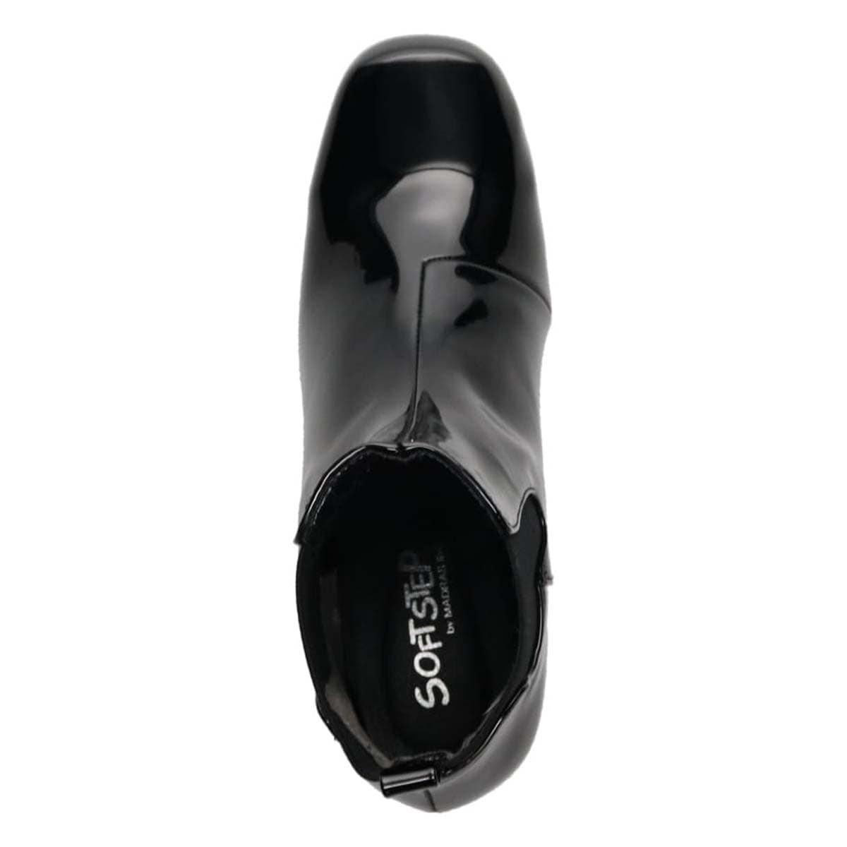 ソフトステップ SOFT STEP 雨の日も安心♪レイン対応ショートゴアブーツ BLACK-ENAMEL 23.0