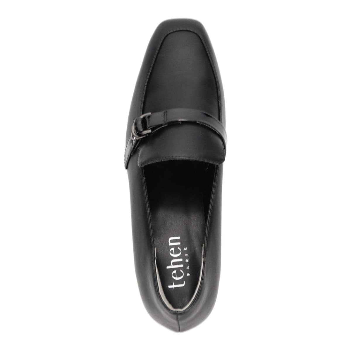 テーン tehen 活躍間違い無しのベルト付きモカパンプス　TN1779 BLACK 23.0