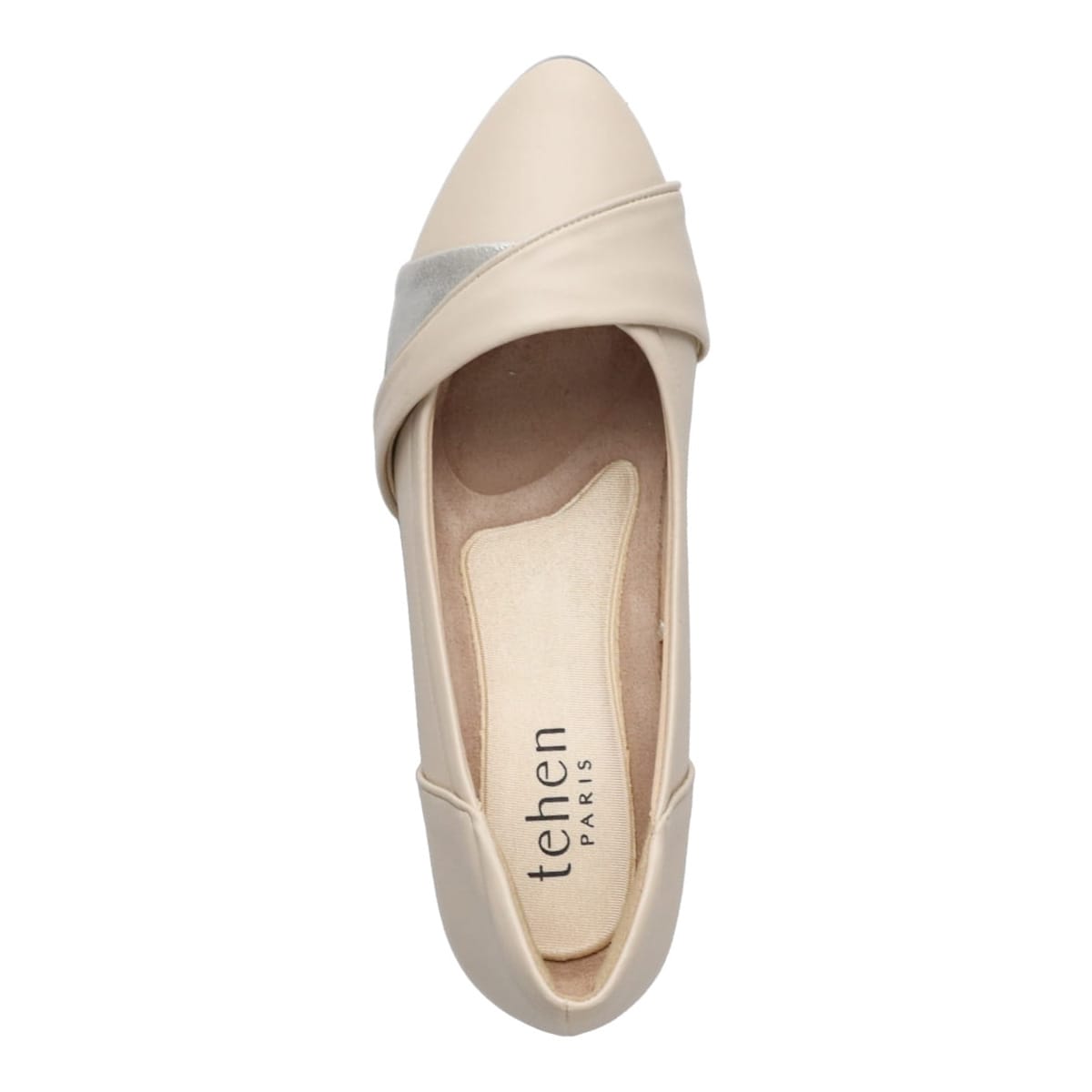 テーン tehen 履き心地抜群の異素材コンビパンプス TN4019(23.0 BEIGE 