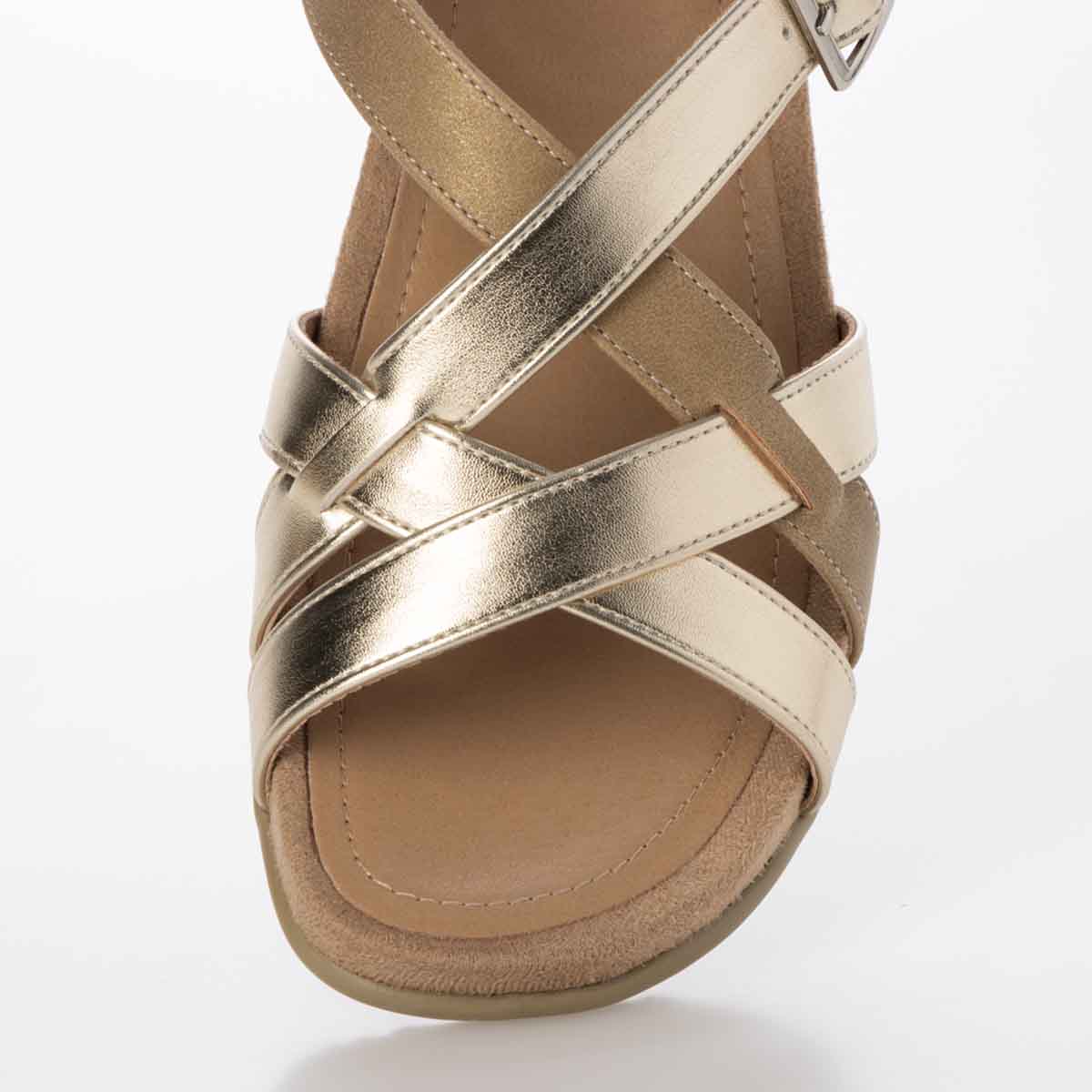 テーン tehen 夏の定番フットベッドフラットサンダル　TN5011 GOLD M　(23.0～23.5)