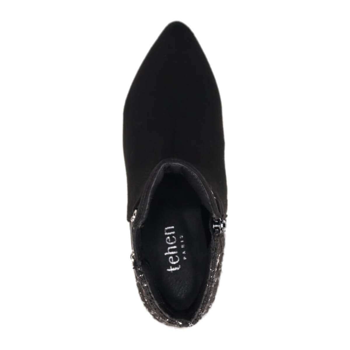 【撥水加工】テーン tehen  取り外し可能なベルト付きで2wayのデザインが楽しめる 金具付きショートブーツ　TN5012 BLACK/C 23.0