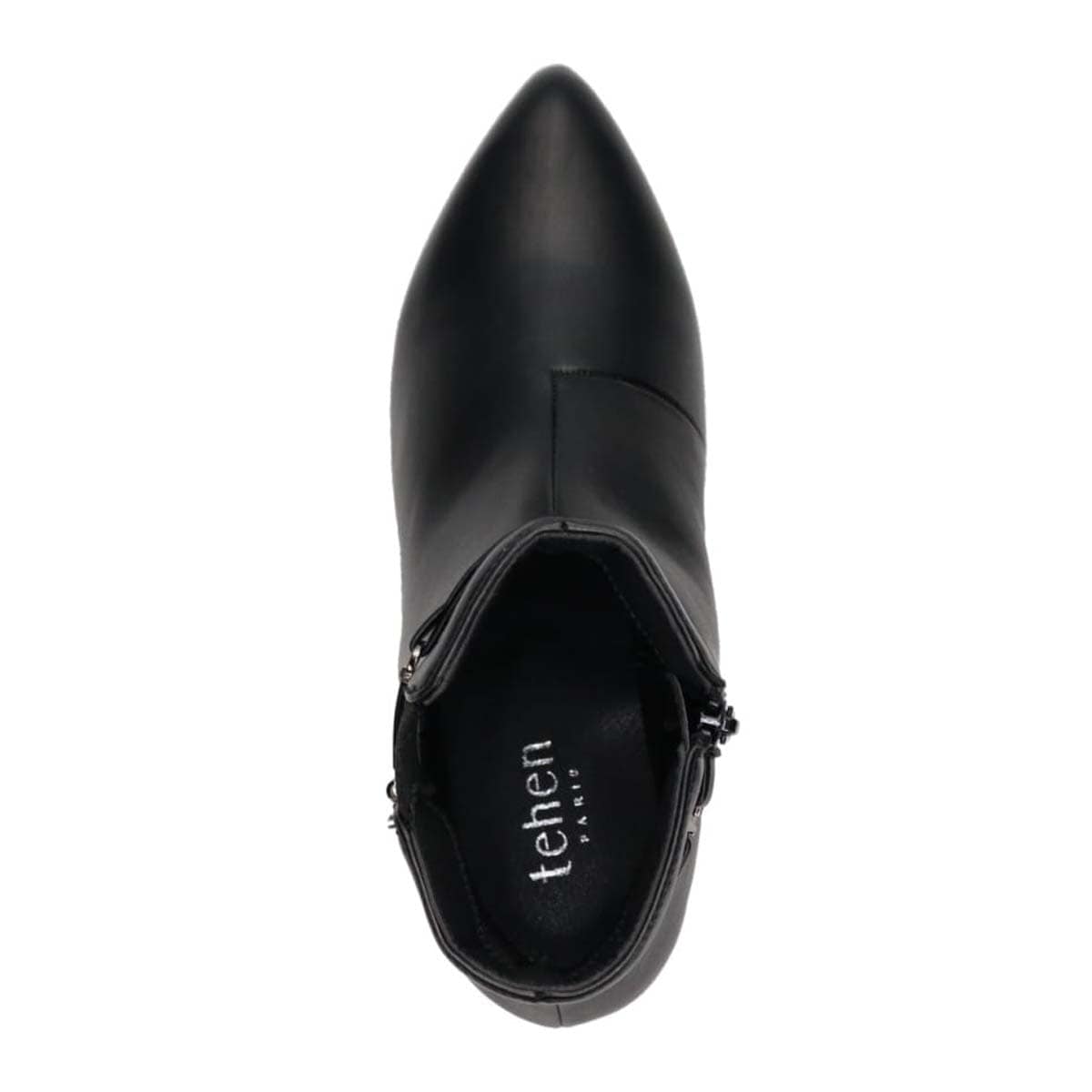 【撥水加工】テーン tehen  取り外し可能なベルト付きで2wayのデザインが楽しめる 金具付きショートブーツ　TN5012 BLACK 23.0