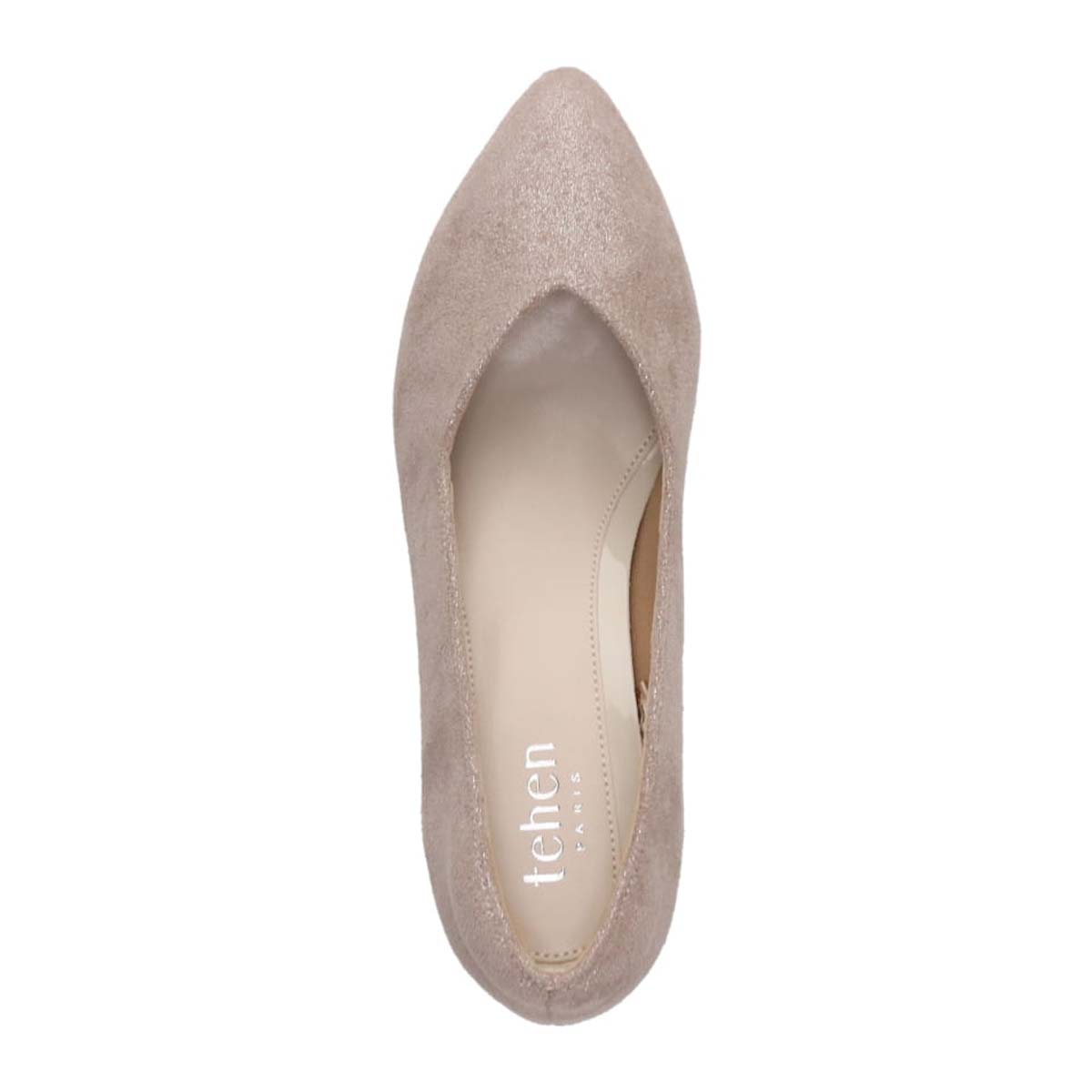 テーン tehen【Vカット】レディース パンプス 通勤 5㎝ヒール 歩きやすい TN5501 BEIGE-M 23.0