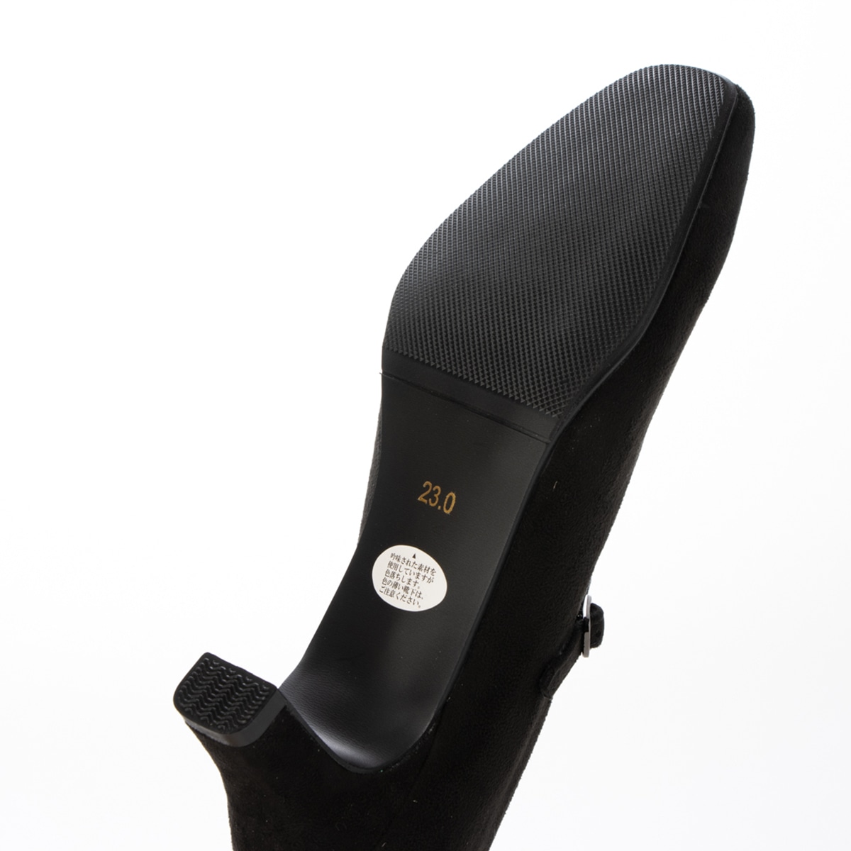 テーン tehen【脱げにくい】レディース パンプス メリージェーン 歩きやすい スクエアトゥ　TN5514 BLACK-SILKY 23.0