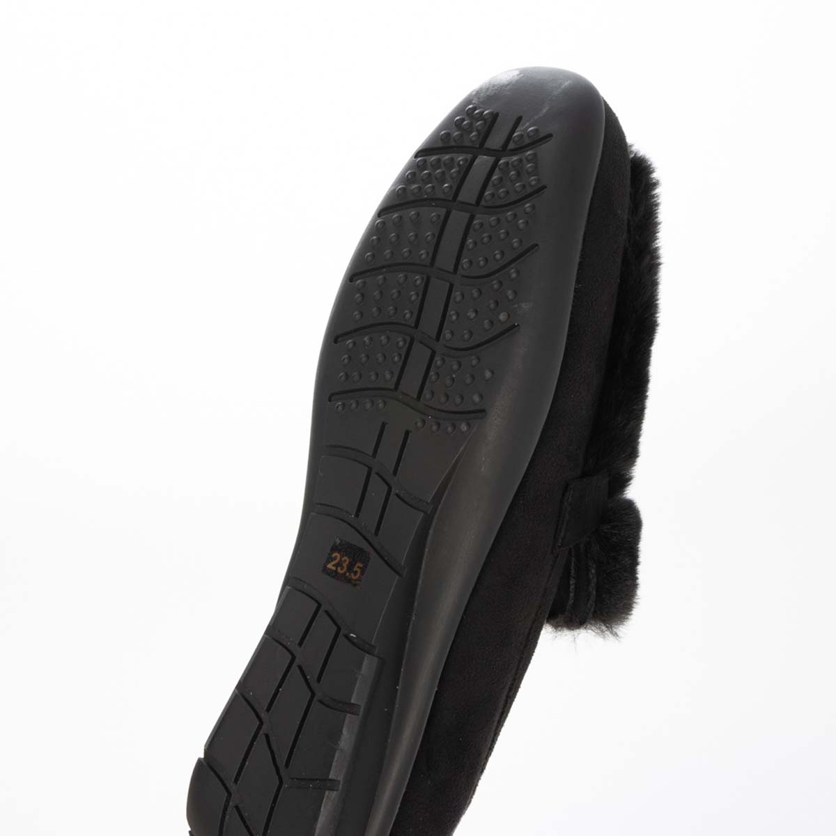 テーン tehen ビットとファー付きドライビングシューズ TN5704 BLACK 23.0