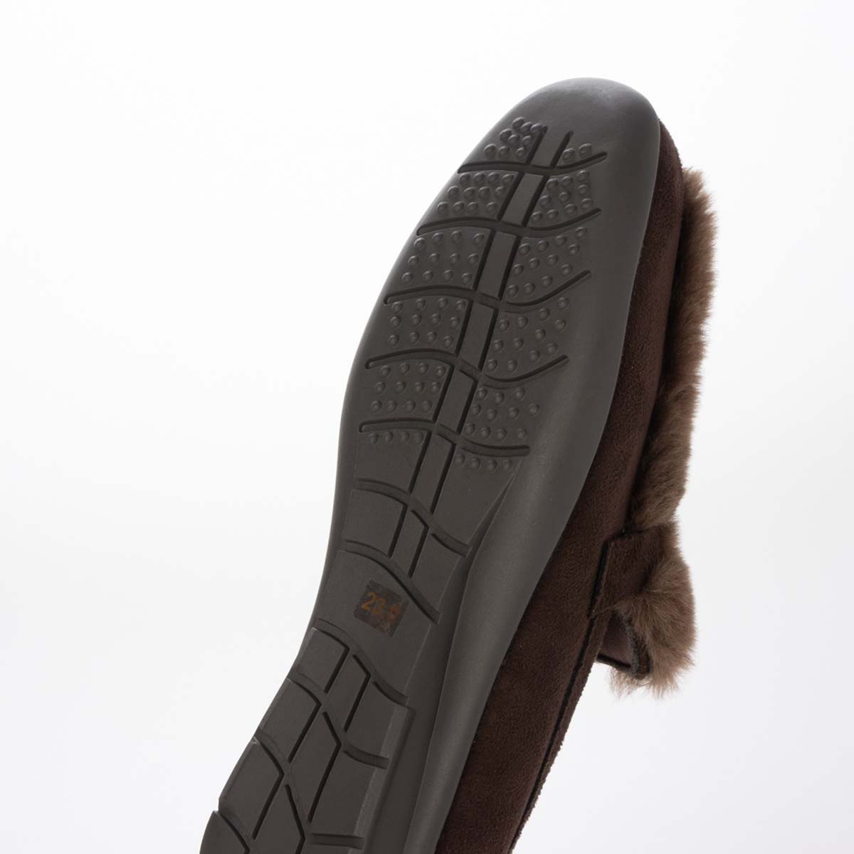 テーン tehen ビットとファー付きドライビングシューズ TN5704 D-BROWN 23.0
