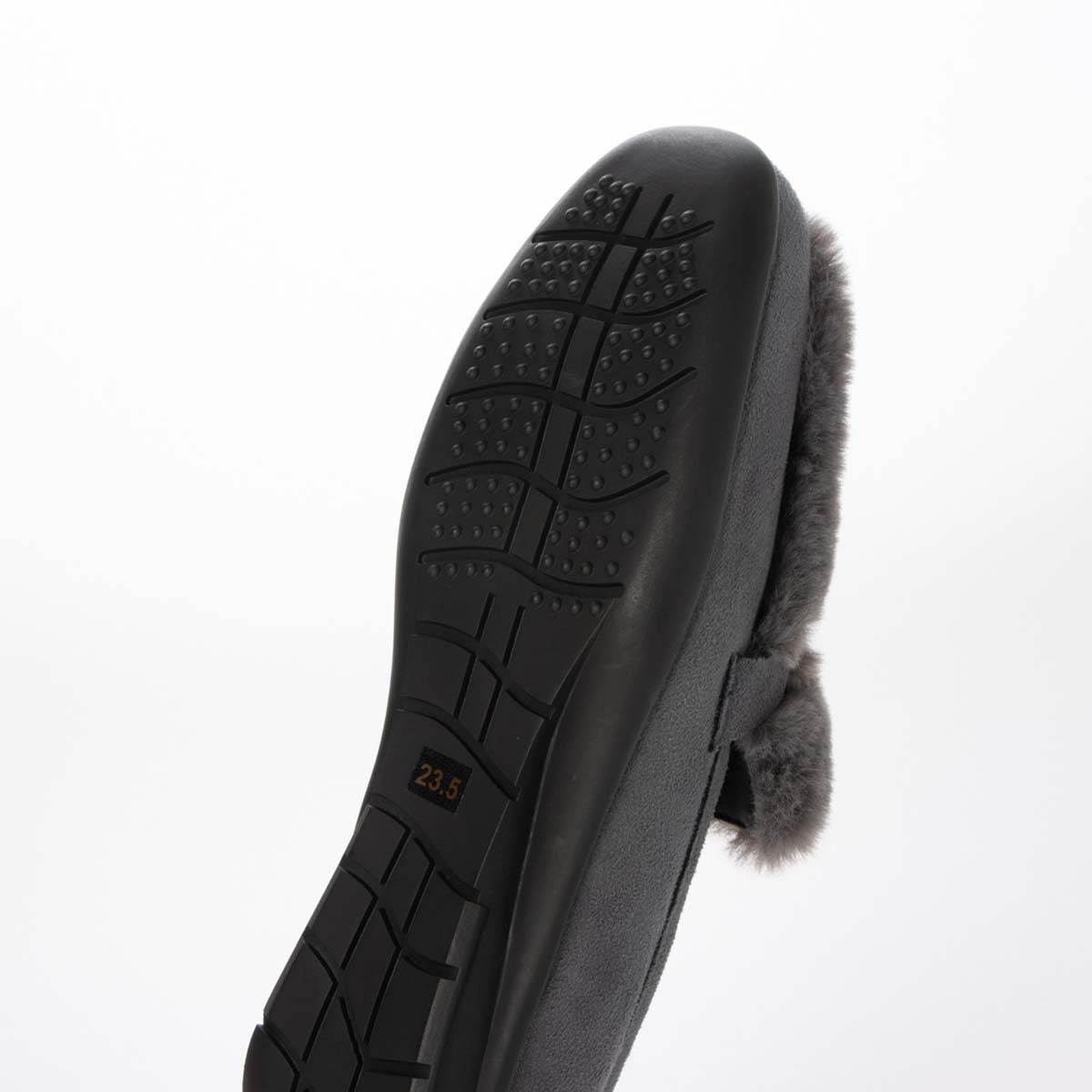 テーン tehen ビットとファー付きドライビングシューズ TN5704 GRAY 23.0