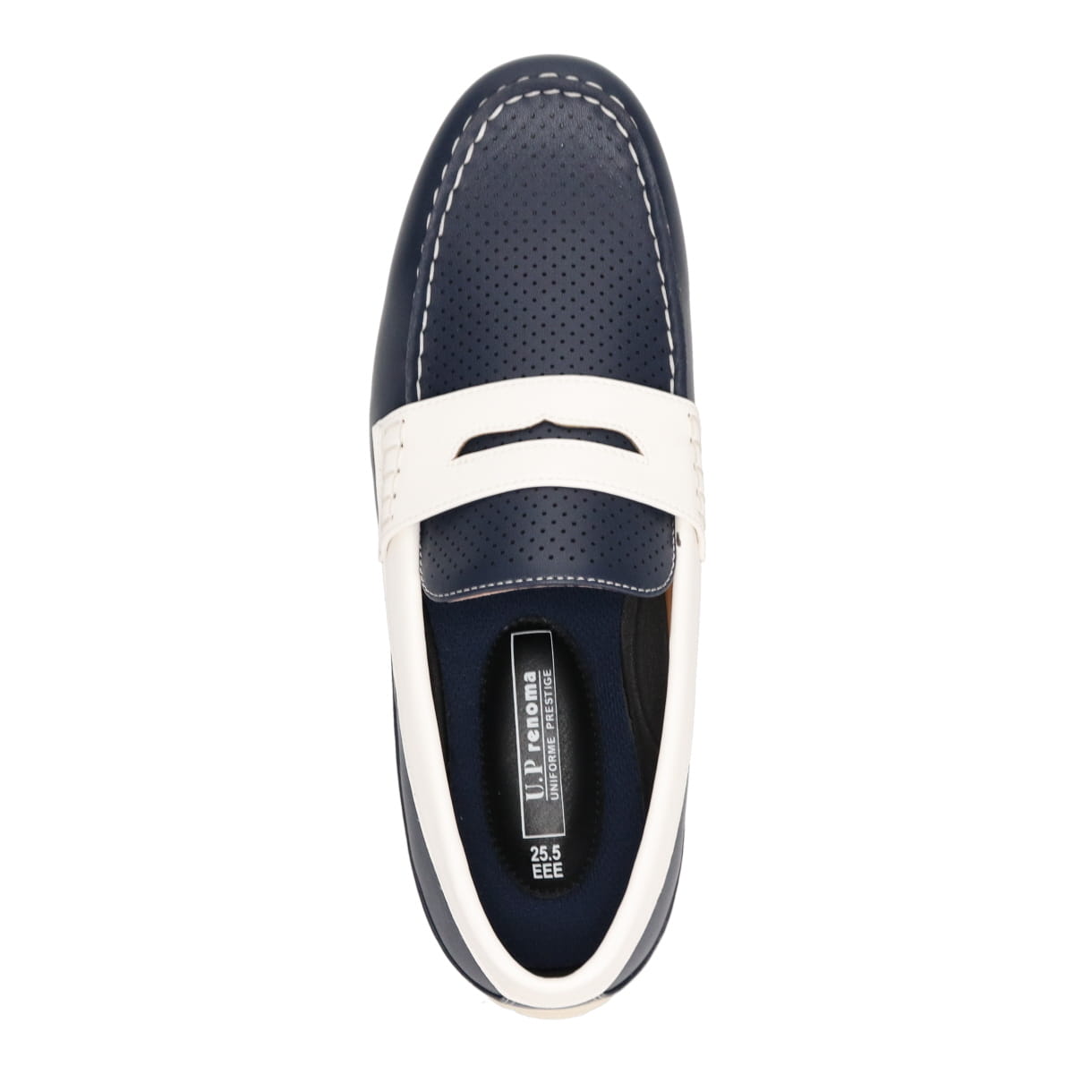 ユーピーレノマ U P Renoma パンチング素材を使用した カジュアルローファー U4018 25 0 Black メンズ Madras マドラス 公式