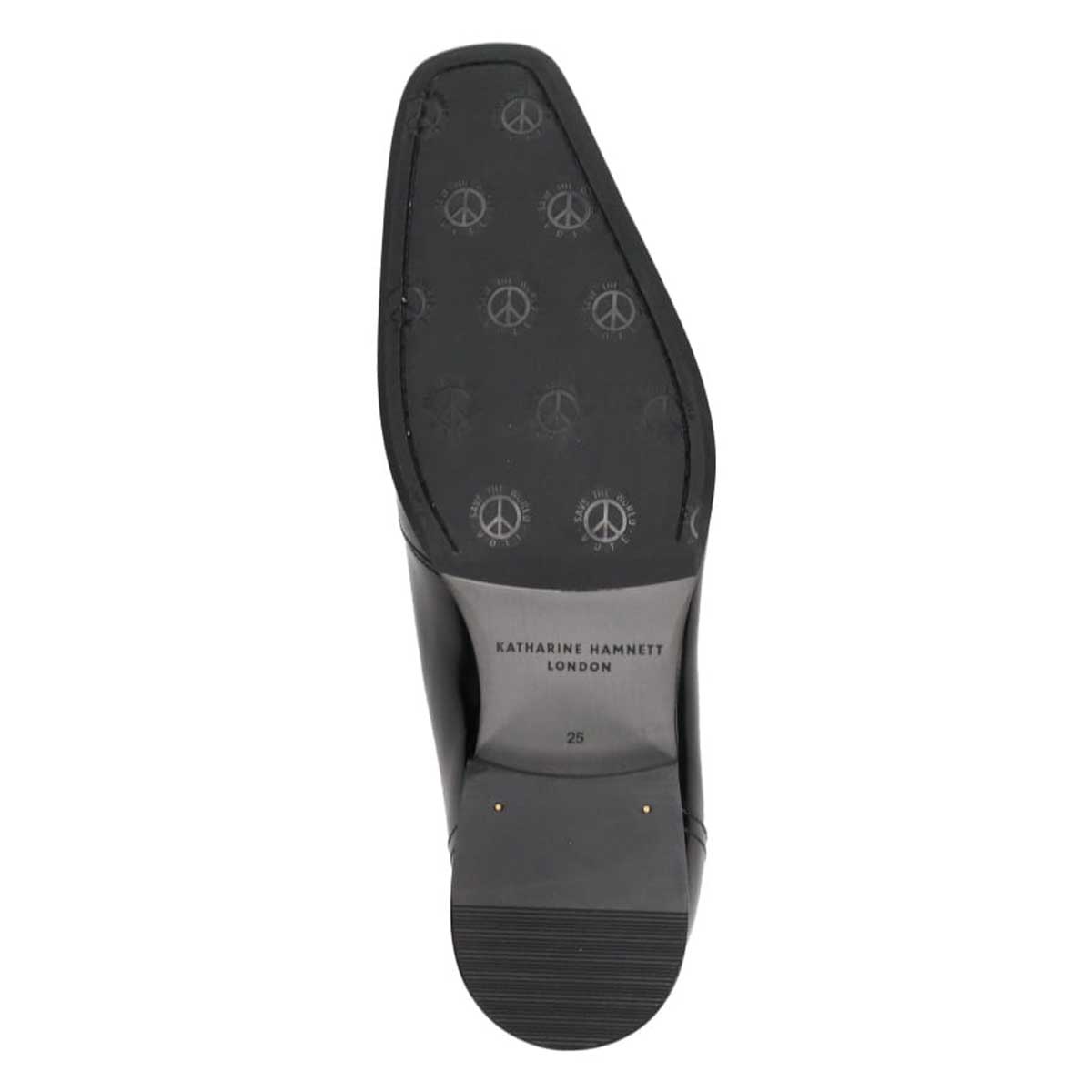 キャサリンハムネットロンドン KATHARINE HAMNETT LONDON 外羽根ユーチップ ビジネスシューズ  034014 BLACK 25.0