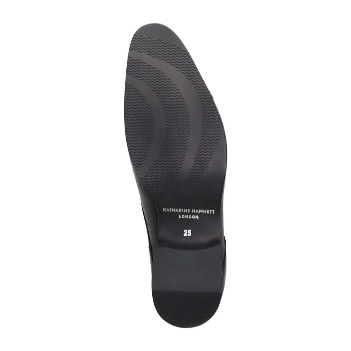 KATHARINE HAMNETT LONDON　外羽根ストレートチップドレスシューズ　03954 BLACK 25.0