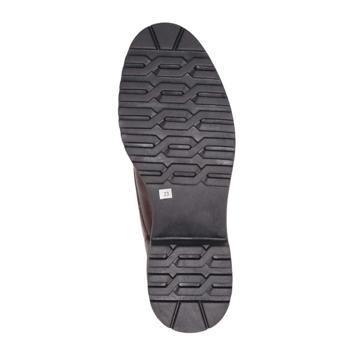 KATHARINE HAMNETT LONDON　厚底レースアップブーツ 048107 D-BROWN 23.0