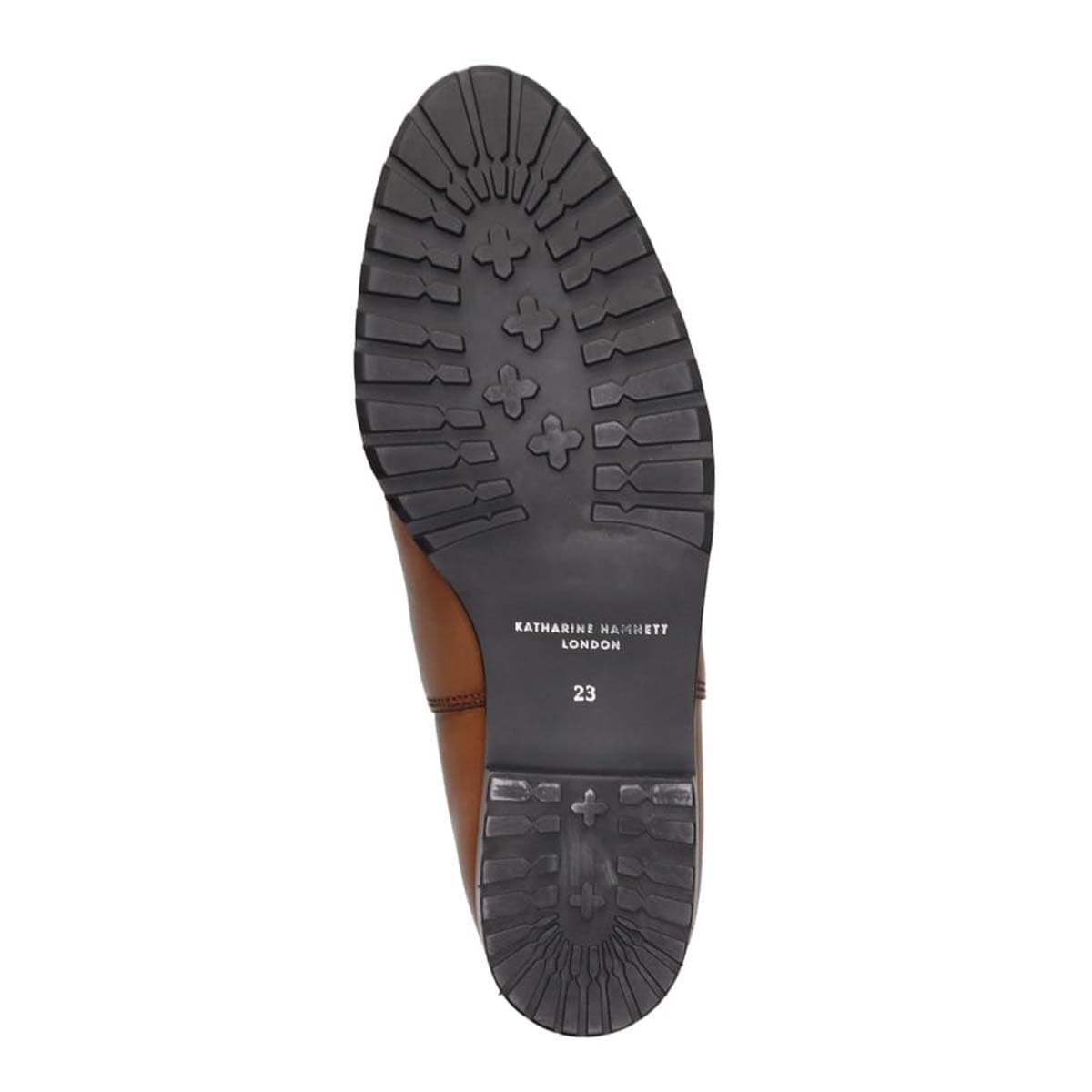 KATHARINE HAMNETT LONDON　サイドゴアブーツ 048109 BROWN 23.0