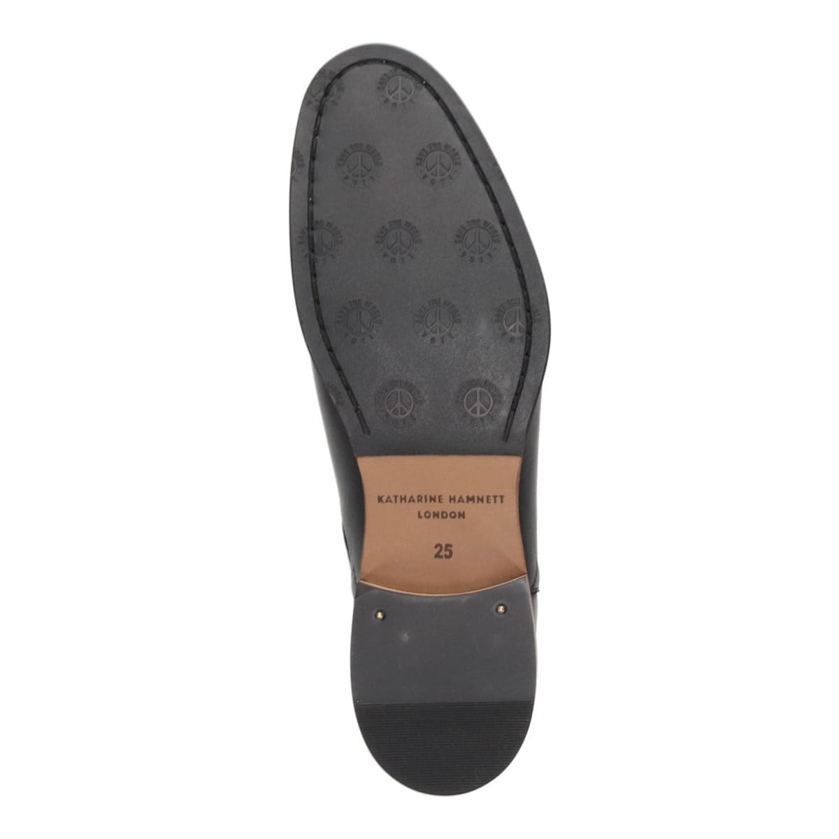 キャサリンハムネットロンドン KATHARINE HAMNETT LONDON　サイドゴアドレスカジュアルブーツ　31703 BLACK 25.0