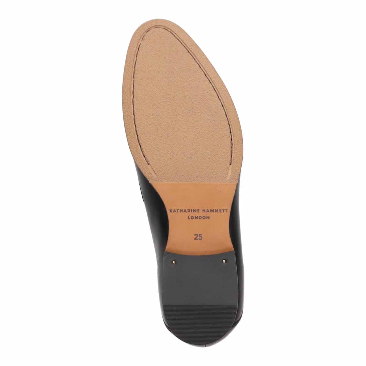 キャサリンハムネットロンドン KATHARINE HAMNETT LONDON ドレスカジュアルシスリッポンシューズ  31745 BLACK 25.0