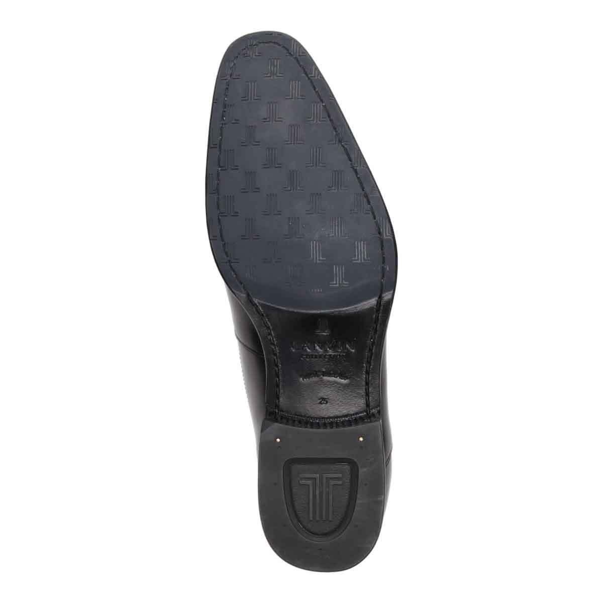 LANVIN COLLECTION　バイカラーフォーマルオックスフォード・ドレスシューズ　83440 D-GRAY 25.0