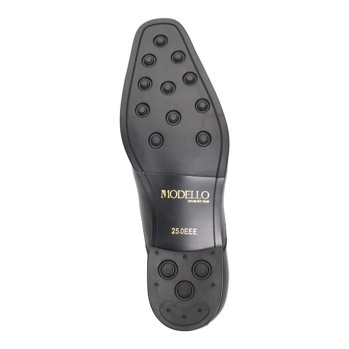 モデロ MODELLO 「Recovery Shiatsu Insole」搭載で指圧効果により血行をよくする。本革 ストレートチップビジネスシューズ  DM1511AR BLACK 25.0