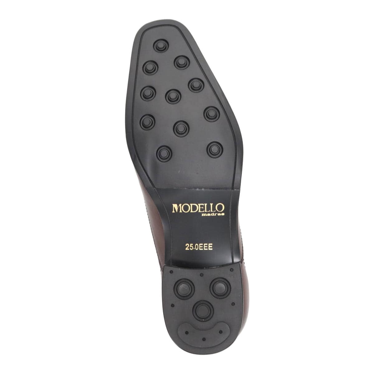 モデロ MODELLO 「Recovery Shiatsu Insole」搭載で指圧効果により血行をよくする。本革 ストレートチップビジネスシューズ  DM1511AR D-BROWN 25.0