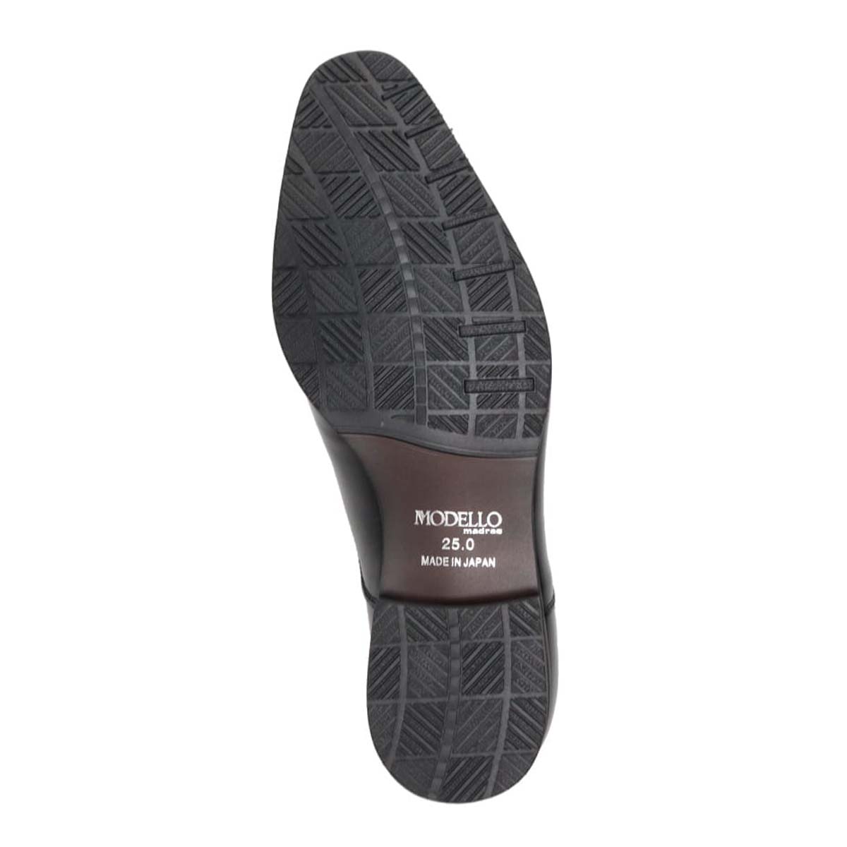 【GORE-TEX】モデロ MODELLO ゴアテックス搭載  内羽根ストレートチップ・ビジネスシューズ　DM2801G BLACK 25.0