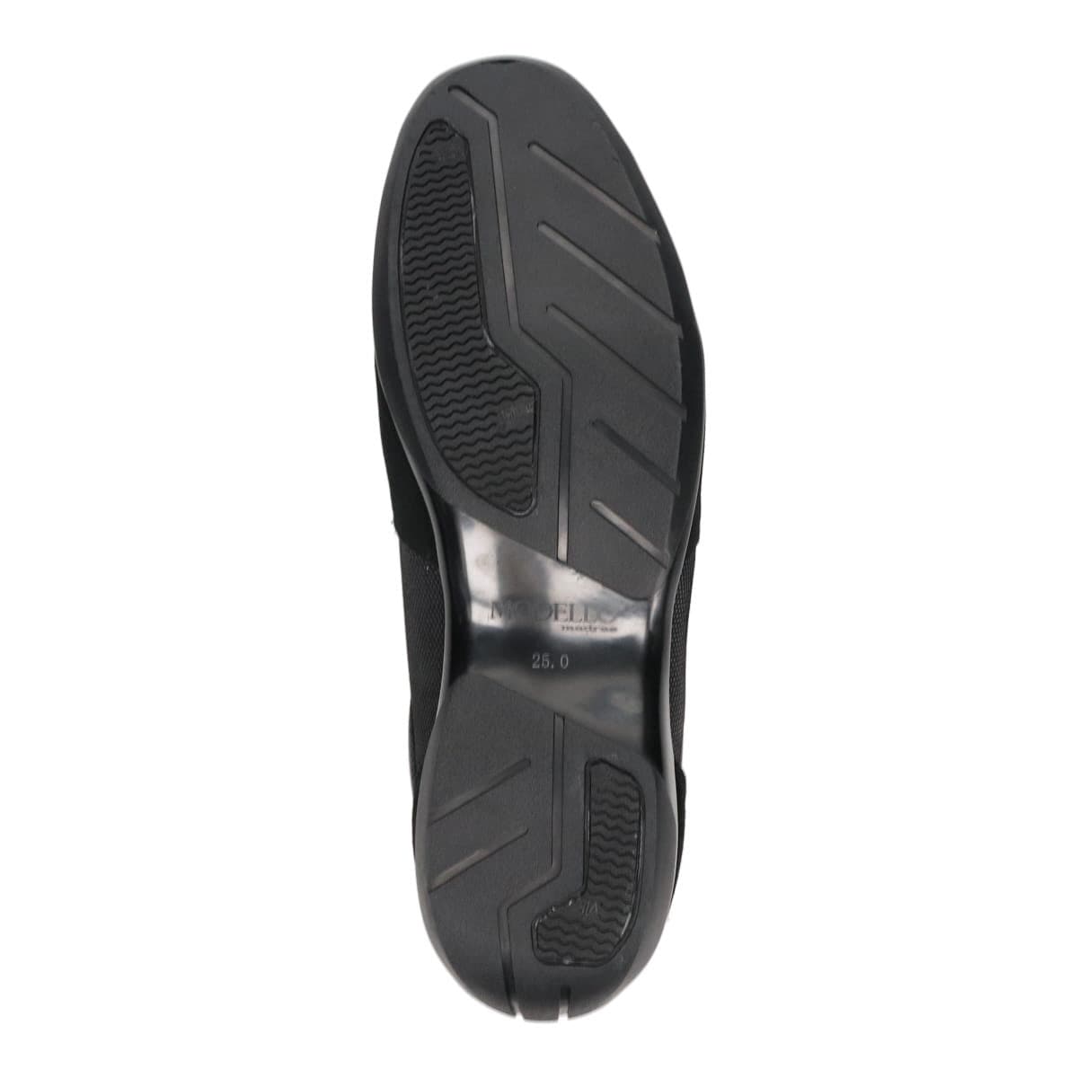 【抗ウイルス・抗菌加工】モデロ MODELLO  ドライビングレザースニーカー　DM3142 BLACK/C 25.0