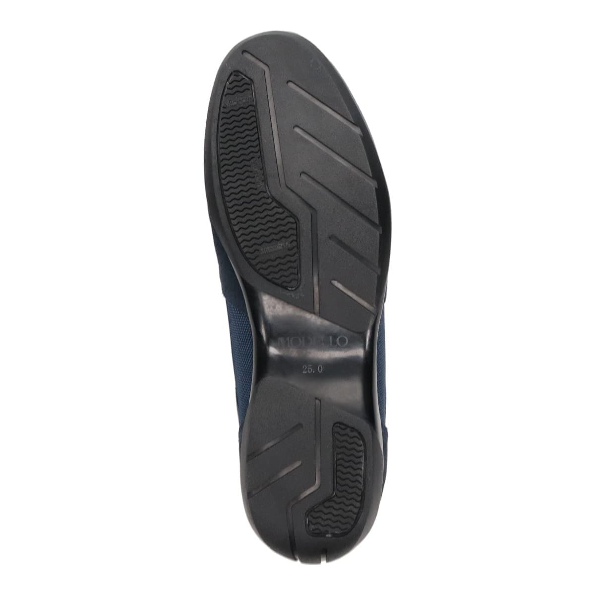 【抗ウイルス・抗菌加工】モデロ MODELLO  ドライビングレザースニーカー　DM3142 NAVY/C 25.0