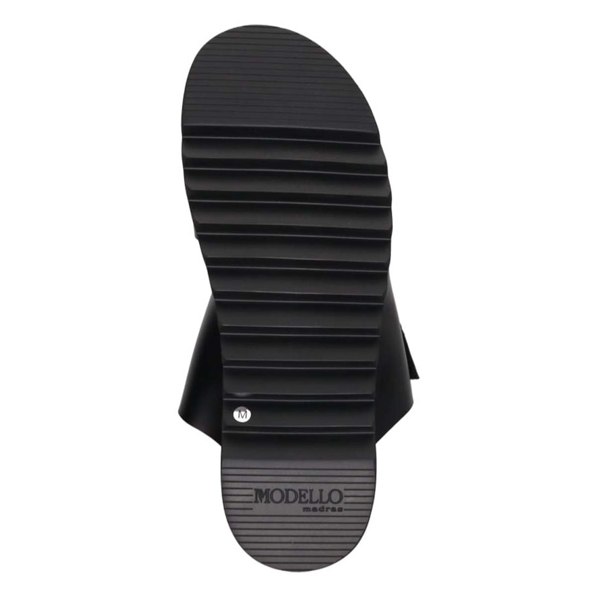 モデロ MODELLO 「リカバリーインソール」搭載で指圧効果により血行を115％促進。Recovery厚底サンダル　DM5320R BLACK M