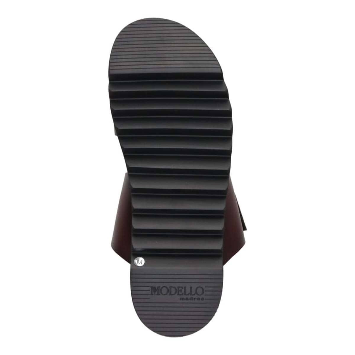 モデロ MODELLO 「リカバリーインソール」搭載で指圧効果により血行を115％促進。Recovery厚底サンダル　DM5320R D-BROWN M