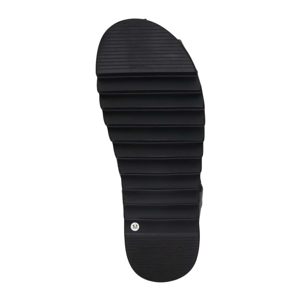 モデロ MODELLO 「リカバリーインソール」搭載で指圧効果により血行を115％促進。Recovery厚底サンダル　DM5321R BLACK M