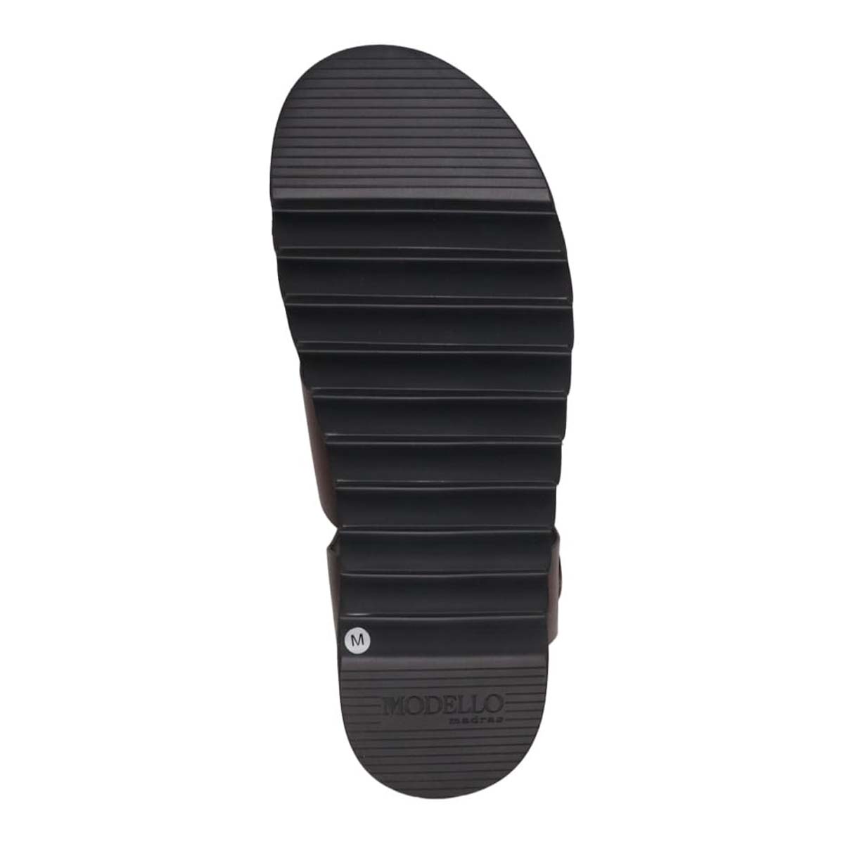 モデロ MODELLO 「リカバリーインソール」搭載で指圧効果により血行を115％促進。Recovery厚底サンダル　DM5321R D-BROWN M