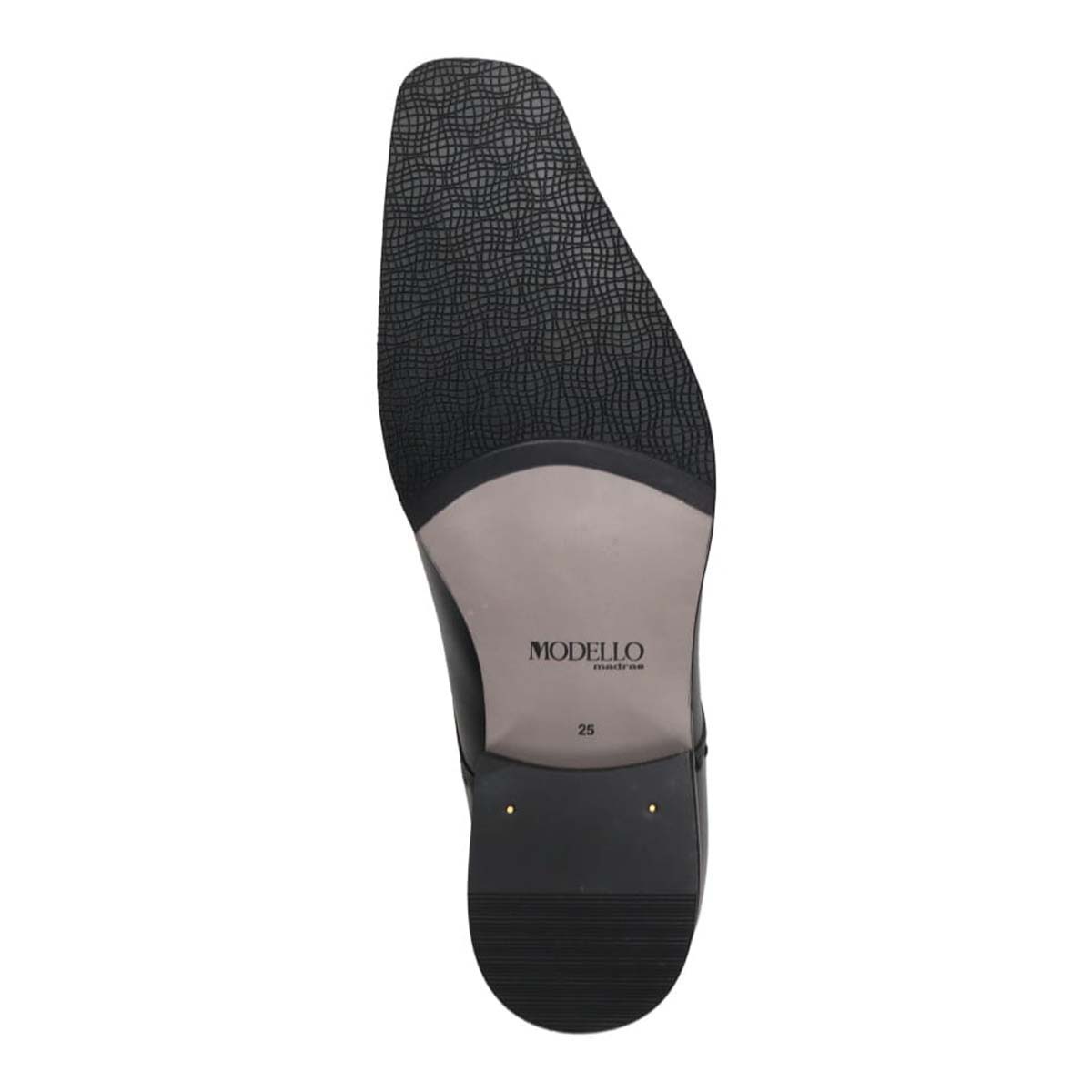 モデロ MODELLO 「リカバリーインソール」搭載で指圧効果により血行を115％促進。ユーチップレースアップドレスシューズ　DM5524XR BLACK 25.0