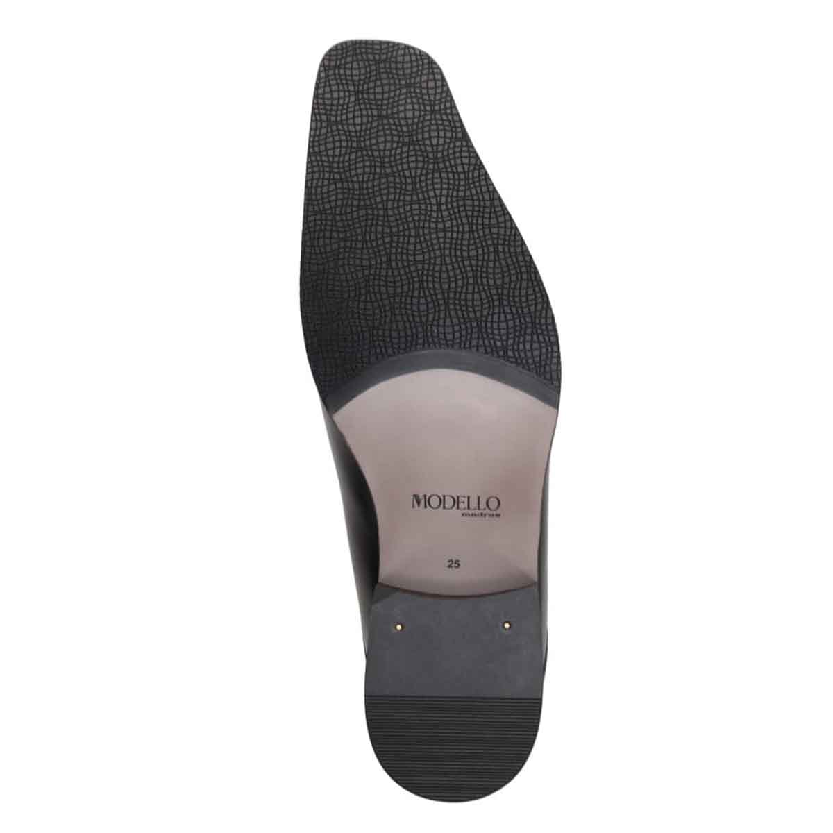 モデロ MODELLO 「リカバリーインソール」搭載で指圧効果により血行を115％促進。スワールモカスリッポンドレスシューズ　DM5525XR D-BROWN 25.0