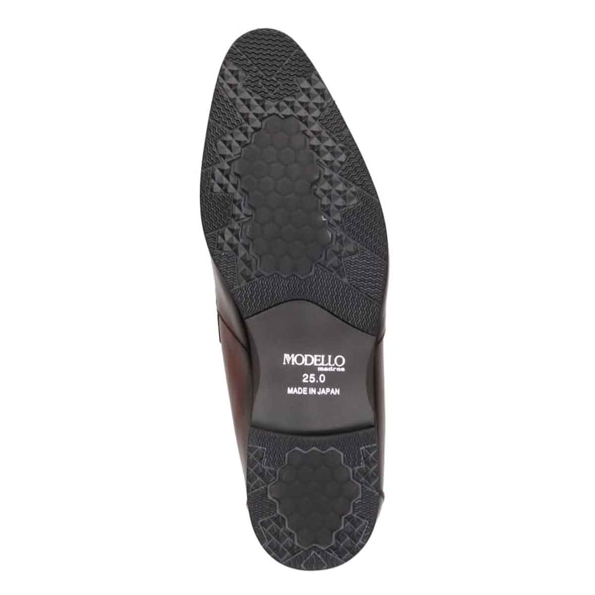 【GORE-TEX】モデロMODELLO「RecoveryShiatsu Insole」搭載で指圧効果により血行をよくする。スリッポンビジネスシューズ　DM5532GR BROWN 25.0