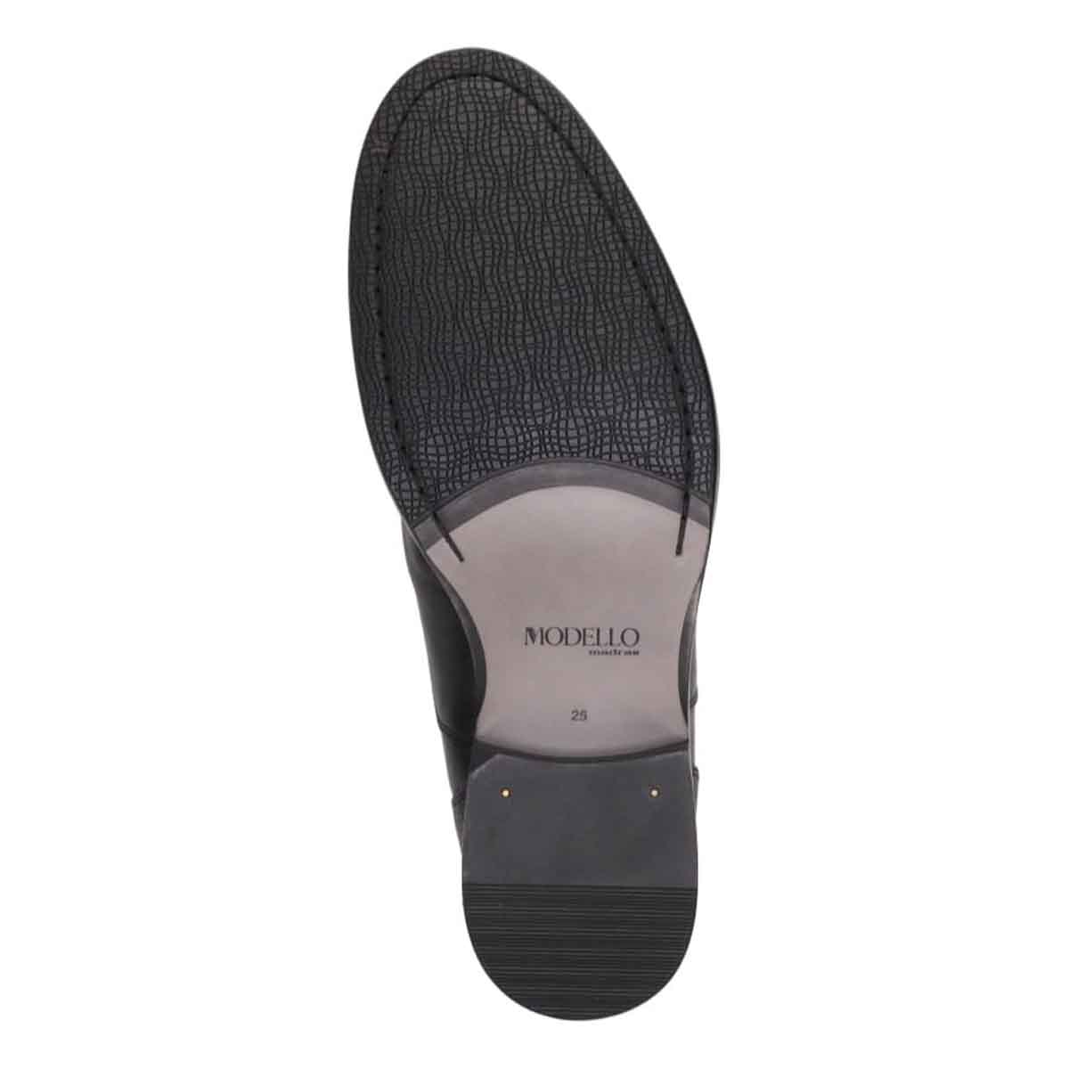 モデロ MODELLO 「Recovery Shiatsu Insole」搭載で指圧効果により血行をよくする。 軽快レースアップストレートチップ ビジネスシューズ　DM5533XR BLACK 25.0