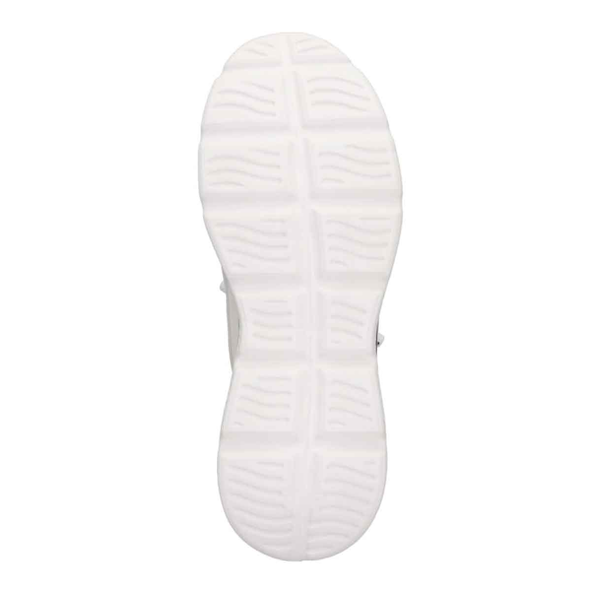 モデロ MODELLO 「リカバリーインソール」搭載で指圧効果により血行を115％促進。Recoveryニットスニーカー　DM6533R WHITE/BLUE M