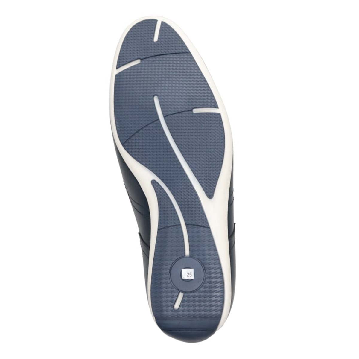 【抗菌消臭機能】さまざまなシーンに合わせやすい ドレスレザースニーカー DM6922 NAVY 25.0