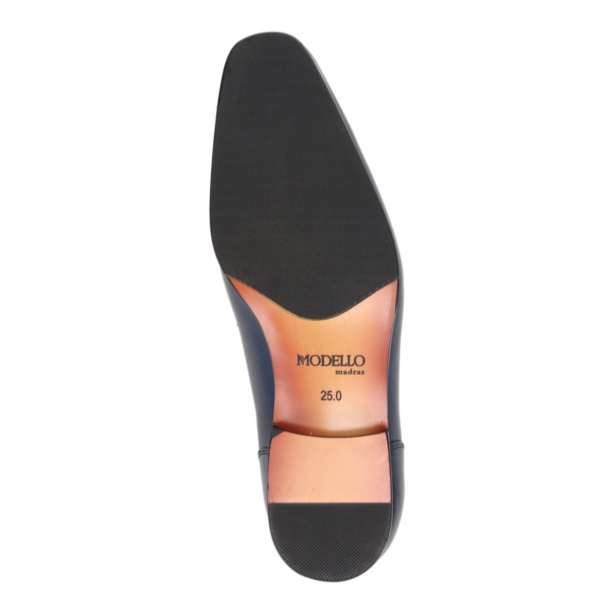 モデロ MODELLO プレーントゥ・ドレスシューズ　DM7283 NAVY/L-BROWN 25.0