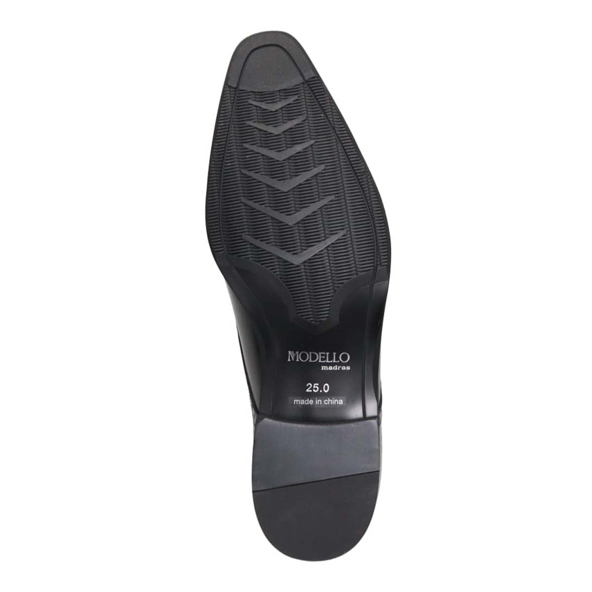 【GORE-TEX】モデロ MODELLO ゴアテックス 高級 スワールモカ 外羽根 ドレスシューズ DM852G BLACK 25.0