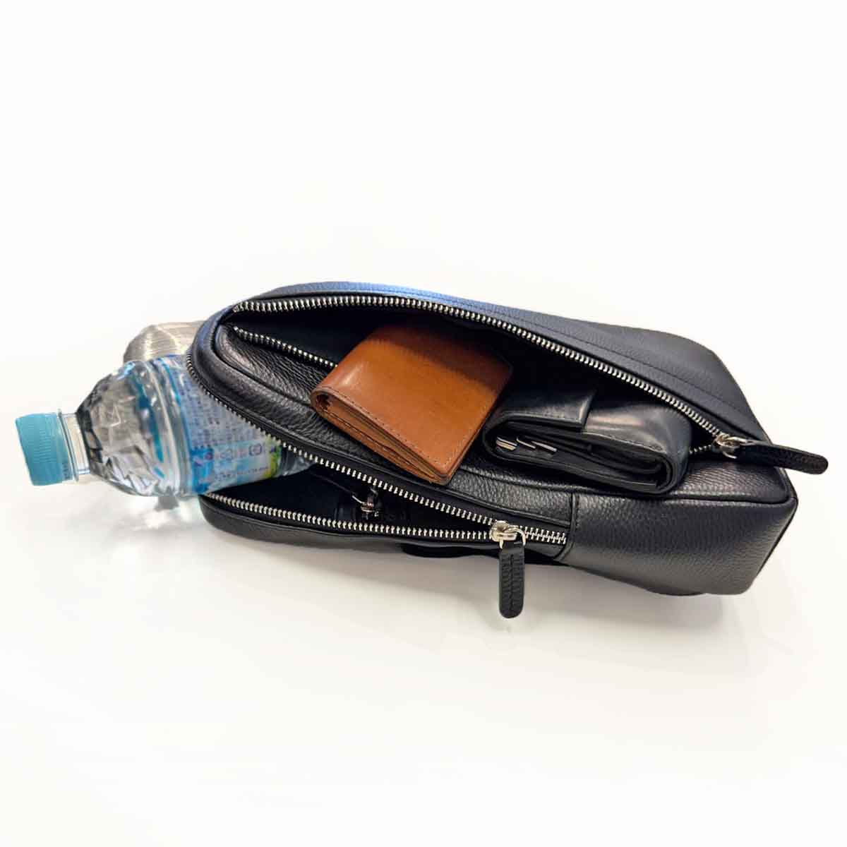 モデロ MODELLO　メンズ本革ボディバッグ　DMB1214 D-BROWN FREE