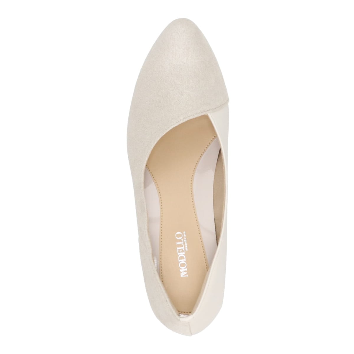 モデロ MODELLO ポインテッドトゥ・ローヒールパンプス DML1304 IVORY 23.0