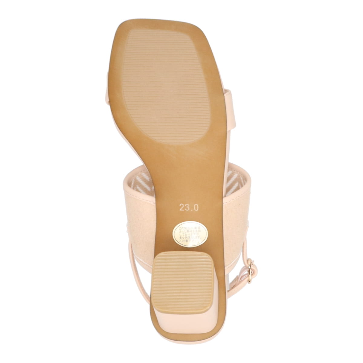MODELLO レーザーカット＆貴石デザインサンダル　DML4517 BEIGE 23.0