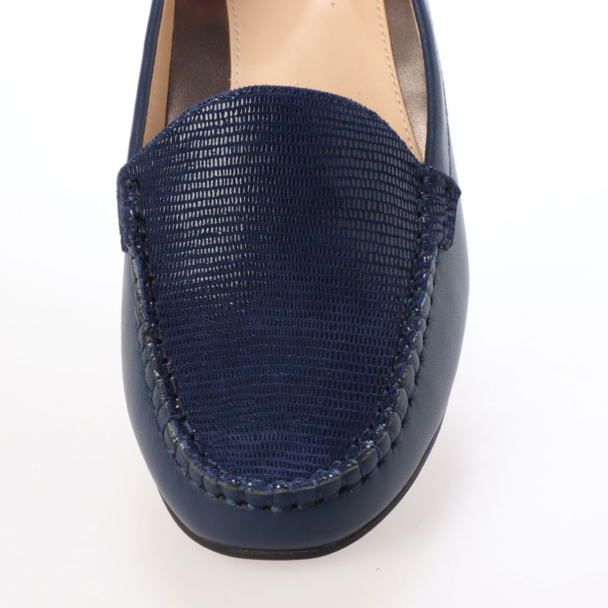 【撥水加工】モデロ MODELLO 人気のモカシンパンプスがリニューアル DML5026 NAVY 23.0