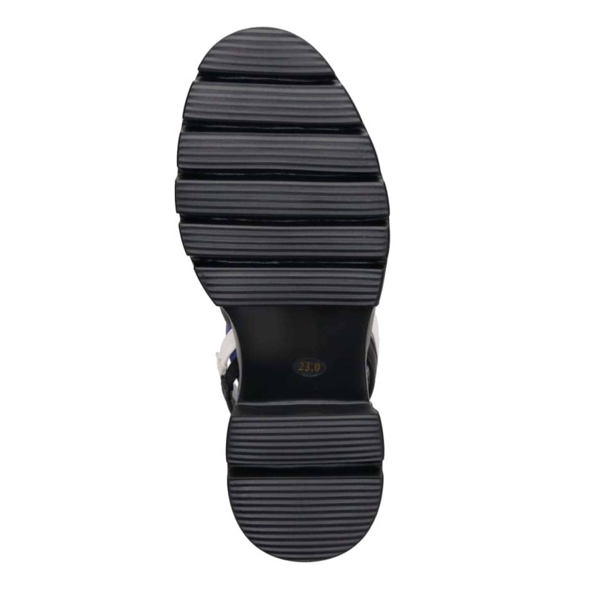 モデロ MODELLO 「リカバリーインソール」搭載で指圧効果により血行を115％促進。Recovery厚底ヒールサンダル　DML5053R BLACK/C 23.0