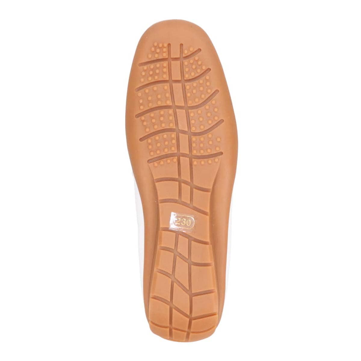 【撥水仕様】モデロ MODELLO 「Recovery Shiatsu Insole」搭載で指圧効果により血行をよくする。Recoveryスクエアトゥ モカシンシューズ  DML5500R WHITE 23.0