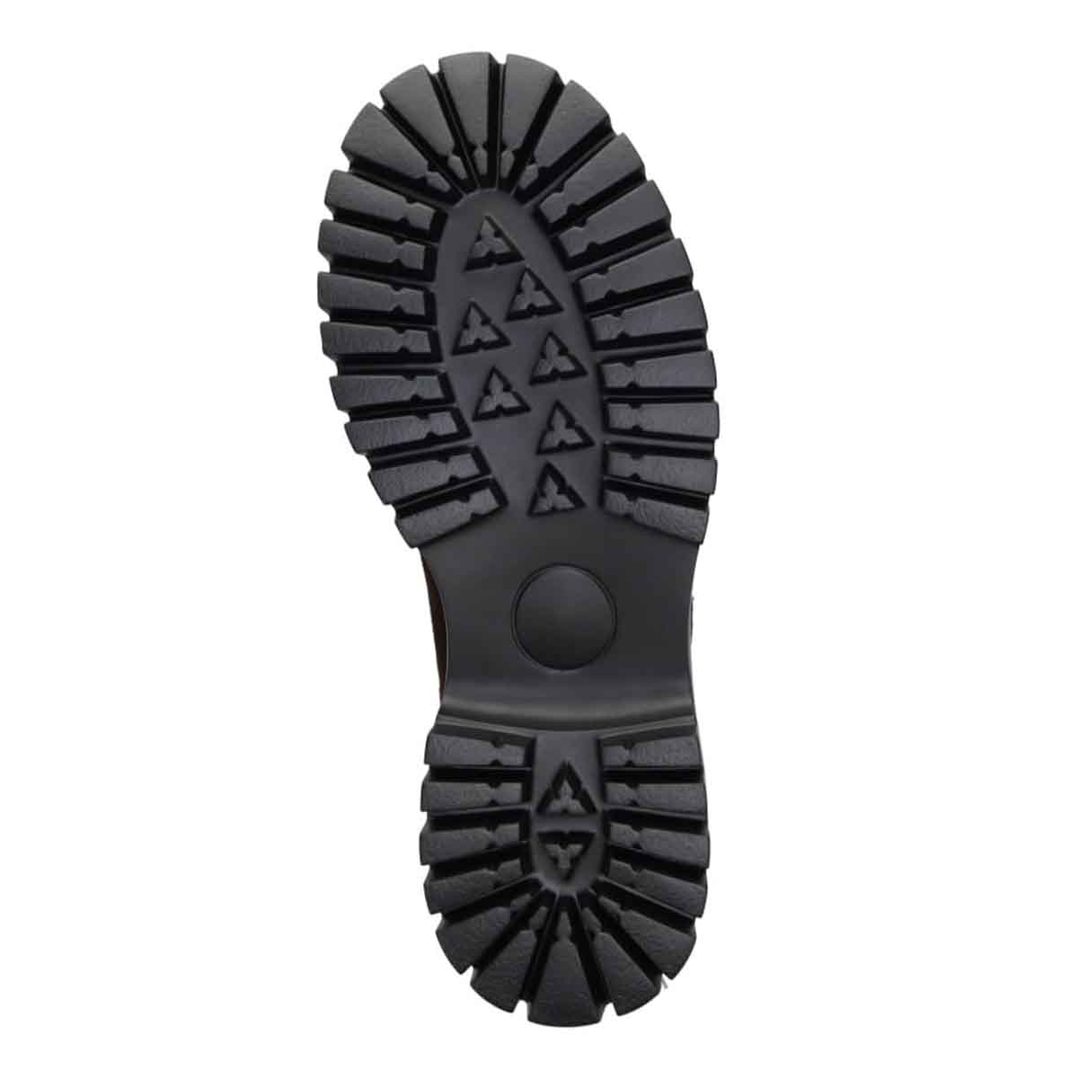 【撥水仕様】モデロ MODELLO 「Recovery Shiatsu Insole」搭載で指圧効果により血行を115％促進。 COVEROSS Bee 5.5cmヒール タンクソールショートブーツ DML5504R D-BROWN-SILKY 23.0