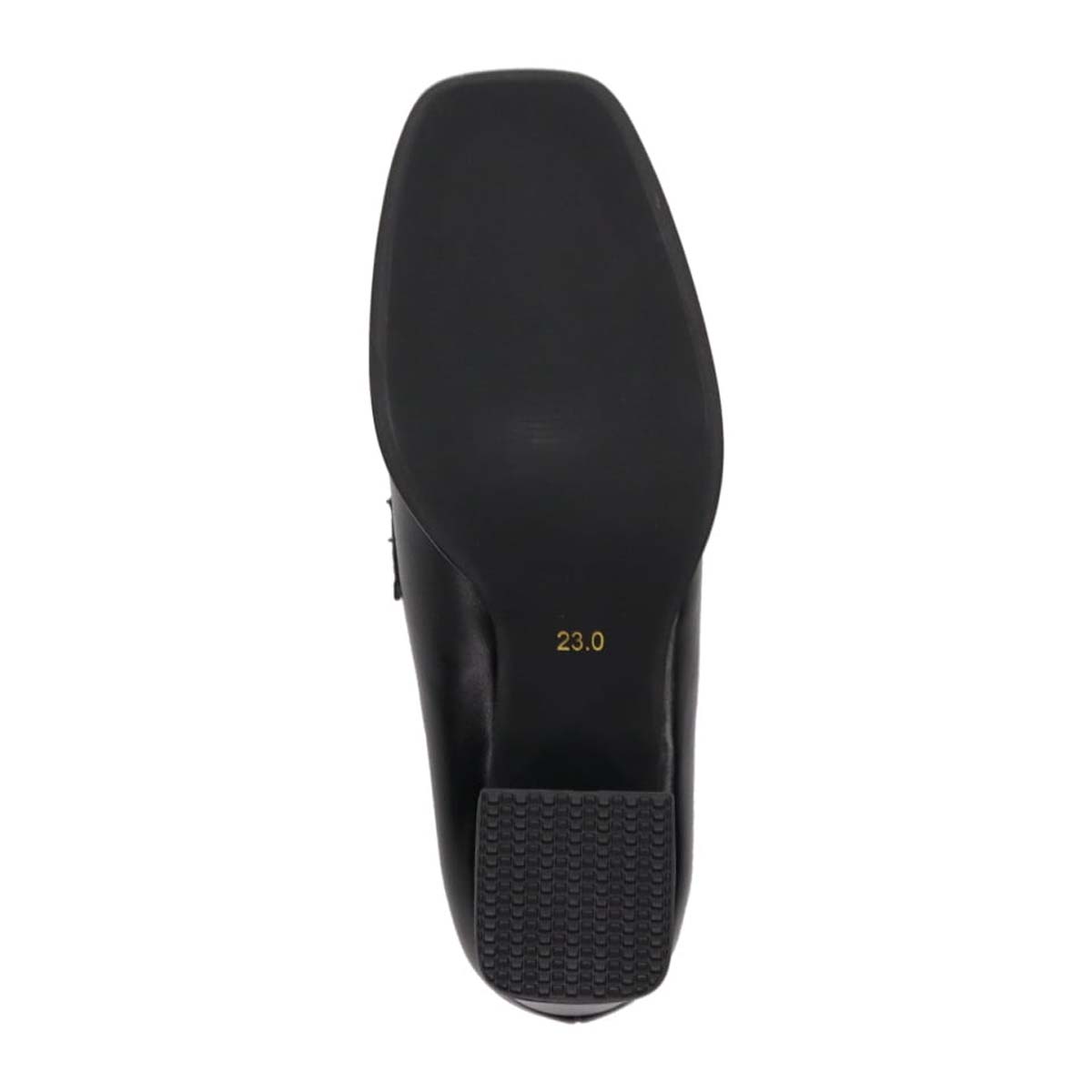 モデロ MODELLO 「リカバリーインソール」搭載で指圧効果により血行を115％促進。Recoveryチャンキーヒールローファー　DML6065R BLACK 23.0